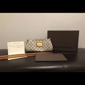 Louis Vuitton Damier Azur Eva Clutch Cross Body